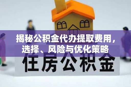 高台揭秘公积金代办提取费用，选择、风险与优化策略